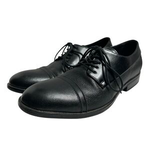 Men's Black Leather Preston Dress Shoes Size 7.5